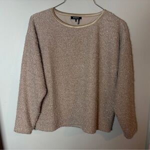 DKNY Sparkling Beige Knit Top